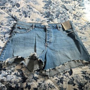 A&F High Rise Dad Shorts